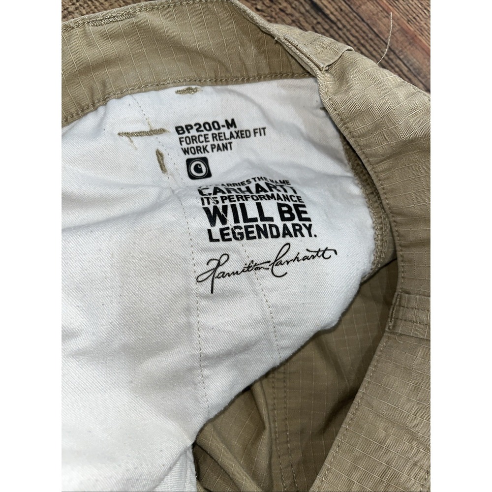 Men's Carhartt Force® Relaxed Fit Ripstop Cargo Work Pant‎ (2191) - Picture 7 of 10